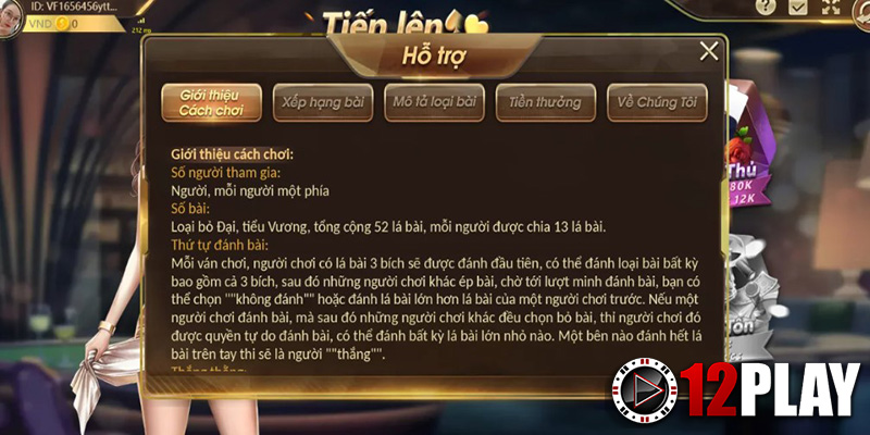 Thể Thao 12Play - Hoàn Trả Mỗi Ngày Không Giới Hạn Lên Đến 5%